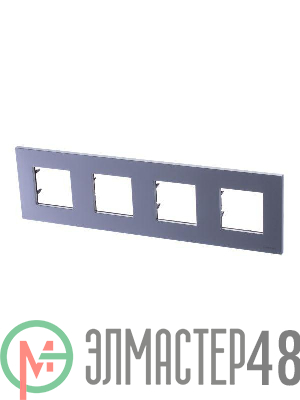 Рамка 4-м 8мод. Zenit бел. ABB 2CLA227400N1101