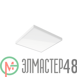 Светильник светодиодный BASIC 595х595х50 35Вт 4000К офисный встраив. накладной с опаловым рассеив. VARTON B1-A0-00070-01G02-2003540