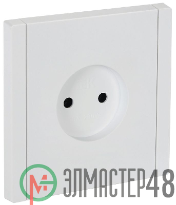 Розетка СП FORTE&PIANO FP218 10А без заземл. без защ. шторок винт. крепл. бел. IEK FP-R10-10-K01