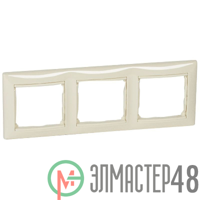 Рамка 3-м Valena горизонт. сл. кость Leg 774353