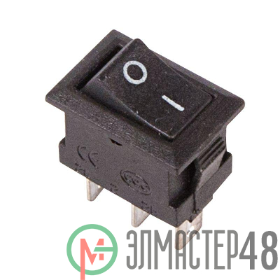 Выключатель клавишный 250В 3А (3с) ON-ON черн. Micro (RWB-102) Rexant 36-2030