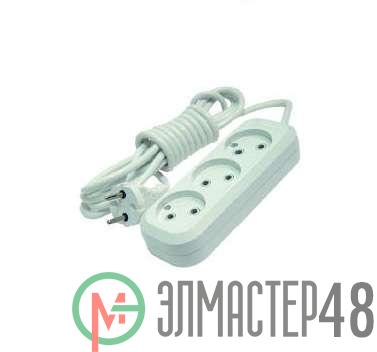Удлинитель 3х3м без заземл. 10А IP20 Makel MGP123