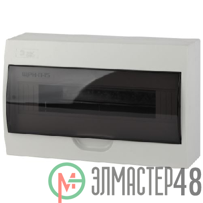 Бокс ЩРН-П-15 мод. навесной пластик IP41 SIMPLE NO-box_simple-plastic_15_surface ЭРА Б0041526