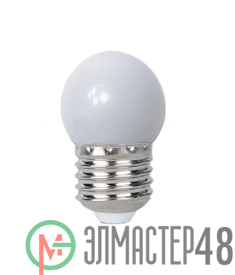 Лампа светодиодная PLED-ECO 1Вт G45 шар 3000К тепл. бел. E27 для Белт-лайт JazzWay 5040649