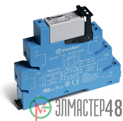 Модуль интерфейсный электромеханич. реле 2CO 8А AgNi 220В DC IP20 винт. клеммы FINDER 385202400060