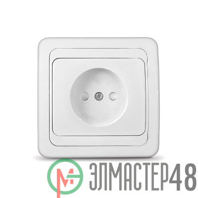 Розетка 1-м СП Валери 16А IP20 защ. шторки бел. Universal В0022x