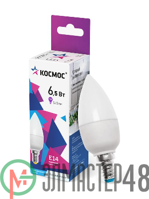 Лампа светодиодная CN 6.5Вт 6500К E14 220В Космос LkecLED6.5wCNE1465
