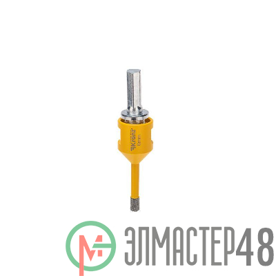 Коронка алмазная профессиональная по керамограниту и железобетону М14 вакуумное спекание 6мм для УШМ Kranz KR-92-1001