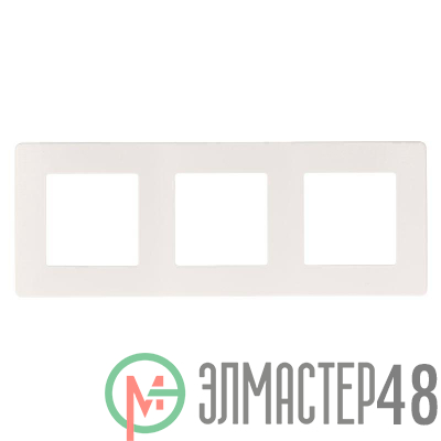Рамка 3-м 12-5103-01 сатин бел. Эра Б0052519