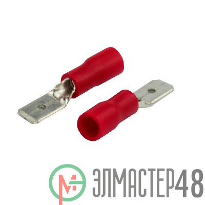 Клемма плоская изол. (штекер) (VM 1.25-187(8)) REXANT 08-0312