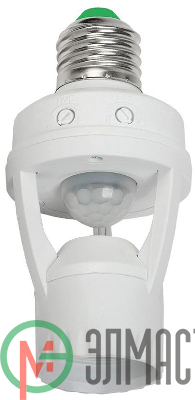 Датчик движения ДД 045 E27 60Вт угол обз. 360град. 6м IP20 бел. ИЭК LDD10-045-60-001