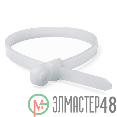 Хомут кабельный 2.5х150 полиамид бел. с монтажн. отверст. (уп.100шт) DKC 252150SR-I