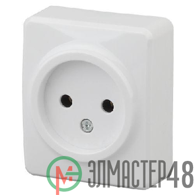 Розетка ОП 11-2201-01 2P 16АХ-250В Эксперт бел. ЭРА Б0031551