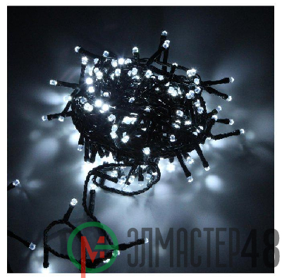 Гирлянда "Нить" DC-LD120-W-E 120 LED бел. уличная колпачек "кристалл" SHLights 4690601042903