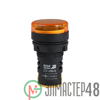 Индикатор напряжения OptiSignal Compact D22 С7-VM-5 желт. 20-500В AC AD22VM КЭАЗ 362190