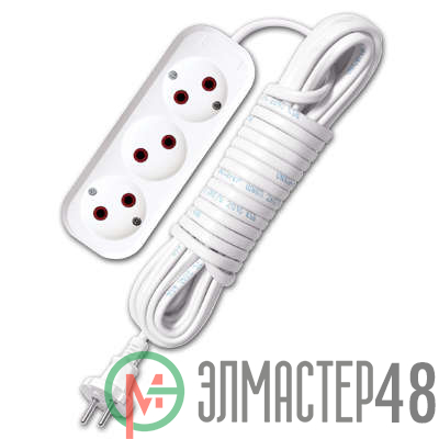 Удлинитель 3х7м без заземл. 6А IP20 У6-639 ШВВП 2х0.75 UNIVersal 9631935