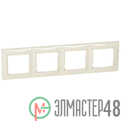 Рамка 4-м Valena горизонт. сл. кость (DIY-упак.) Leg 695634