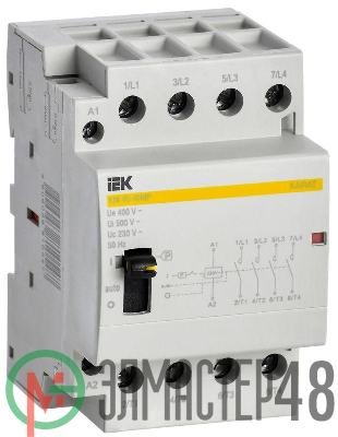 Контактор модульный КМ40-40МР AC с ручным управ. KARAT IEK MKK22-40-40