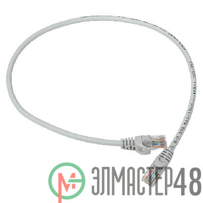 Патч-корд кат.5e неэкранированный UTP оболочка LSZH сер. (0.5м) TeraLINK PRO EKF TRP-5EUTP-LSH-05M-GY