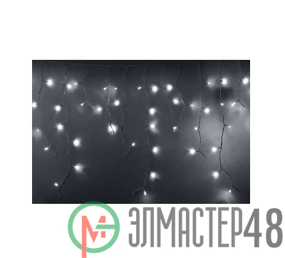 Гирлянда Айсикл "ПЛЕЙ ЛАЙТ" 0.6х2.4м 88LED 5.5Вт 230В IP44 бел.; бел. провод NEON-NIGHT 255-034