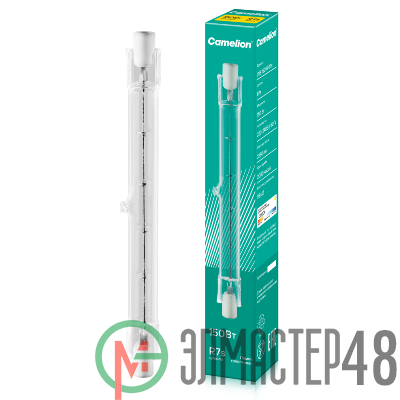 Лампа галогенная J118 150Вт линейная R7s 2850К 240В лин. 118мм Camelion 2934