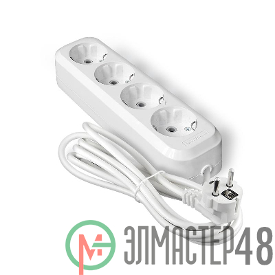 Удлинитель 4х3м с заземл. IP20 Е-304А ПВС 3х1.5 Universal 1730