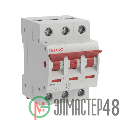 Выключатель нагрузки модульный 3п 100А MSD YON MSD-3P100