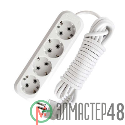 Удлинитель 4х7м с заземл. 16А IP20 Е-304 АБС-пл. ПВС 3х1 UNIVersal 9631983