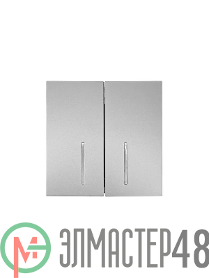 Выключатель 2-кл. с индик. СП ZIMA IP20 10А безвинт. зажим сер. матов. LEZARD 704-7488-112QC