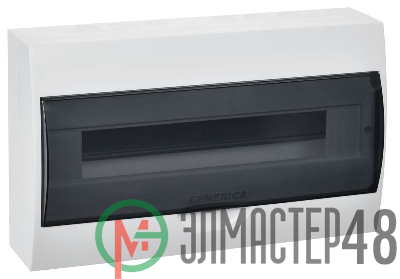 Бокс ЩРН-П-18 мод. навесной пластик IP41 GENERICA IEK MKP12-N-18-41-G