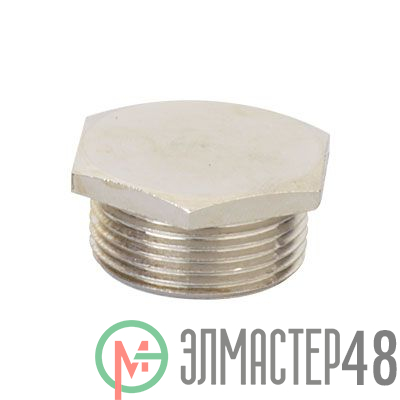 Заглушка M32х1.5 никелир. латунь DKC 6050-32A