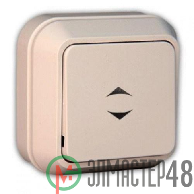 Выключатель проходной 1-кл. ОП 10А IP20 крем. Makel 45205