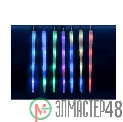 Гирлянда занавес светодиод. ULD-E3005-210/DTK RGB IP44 FROSTED ICICLE UNIEL 11126