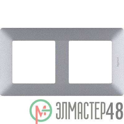 Рамка 2-м Valena Life универсальная алюм. Leg 754132